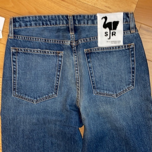 NWT Sandrine Rose Straight Leg Button-Fly Jean in Indigo, size 29 - Picture 9 of 12